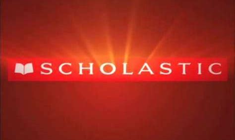 a red background with the words scholastic
