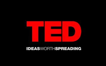 a black background with the TED logo in red