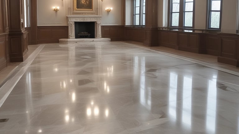 A curved facade covered in white latticework