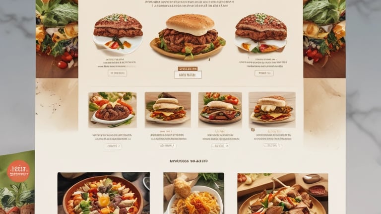 A laptop displaying a modern website design on a desk.