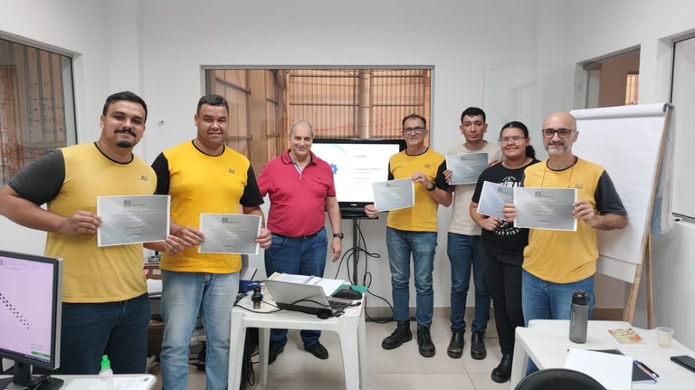 Engenharia JLS recebe o certificado do curso de engrenagens