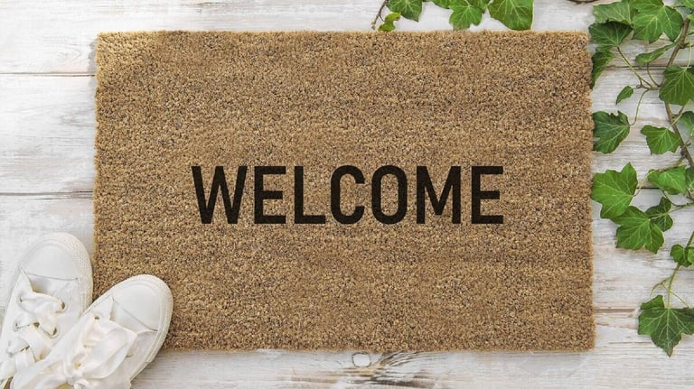 Welcome mat - you are welcome with us!