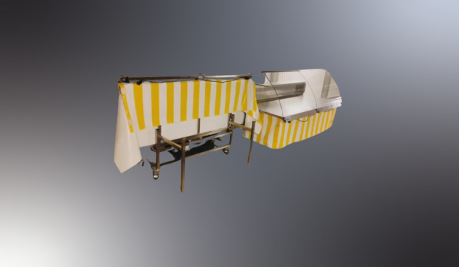 Vitrine réfrigérée pliable de 2m
