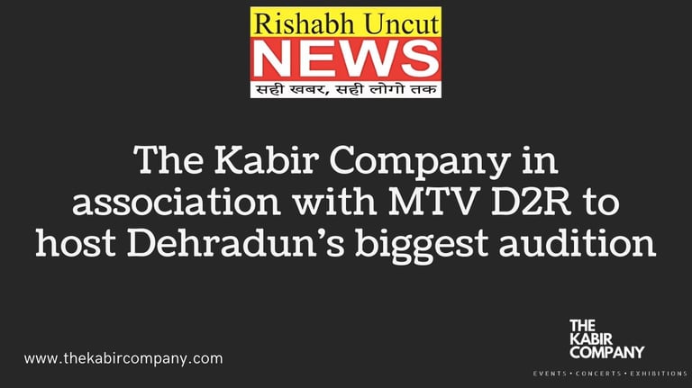 a news anchor with the words the kabir company