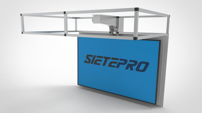 Elevador en PIVOTE RUOTA SIETEPRO 65"