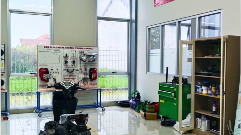 bengkel ototronik smk asy syarif mitra industri