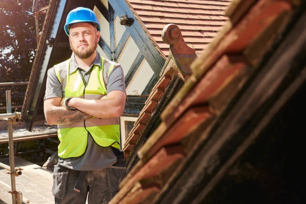 proud roofer posing for the camera