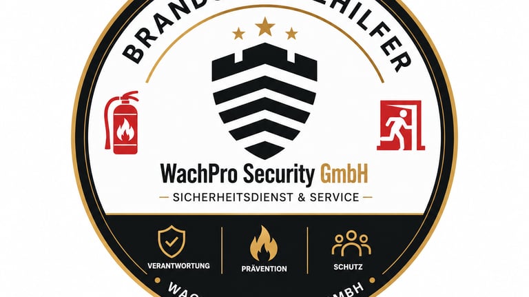 Brandschutzhelfer von WachPro Security GmbH sorgt für vorbeugenden Brandschutz in einem Unternehmens