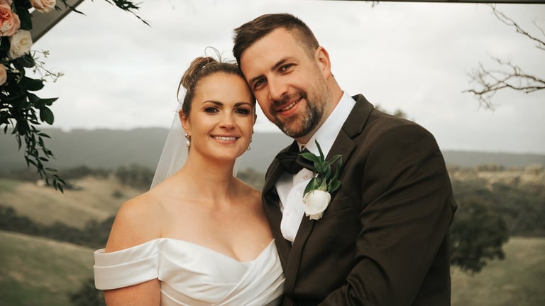 Editorial wedding portrait cinematic tones architecture