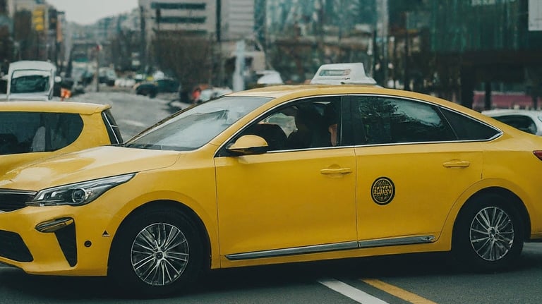 An image of a taxi