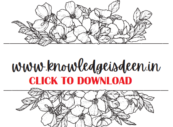 Flower coloring book and worksheets for kids