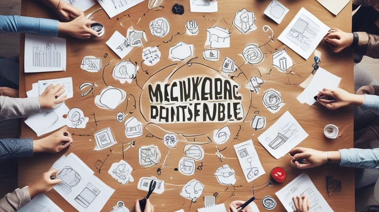 Photo of a focused marketer working on a laptop with data charts on screen