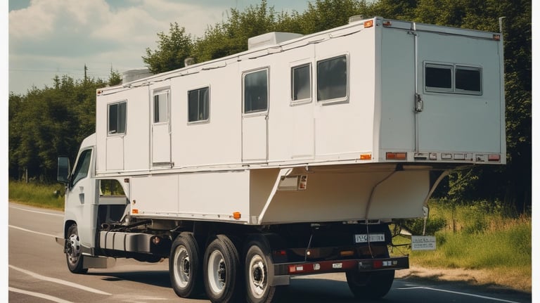 Professional driver checking delivery schedule with a smile against city backdrop