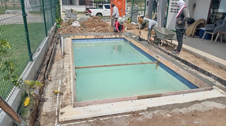 Proceso de Construcción de Piscina de Concreto por Summer Pool Solutions en Panamá