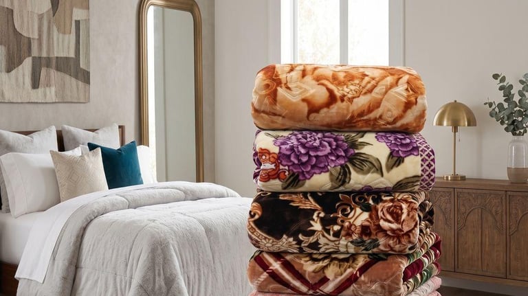 "Premium mink blanket for wholesale, soft and durable texture for luxury home use."