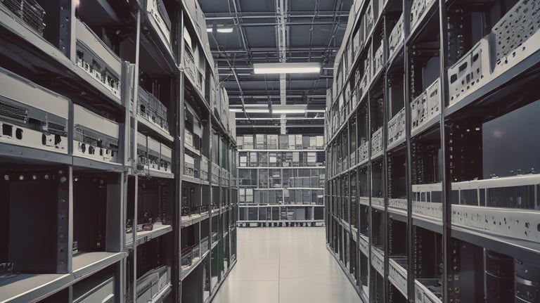 A sleek antenna tower emitting wireless signals against a clear blue sky.