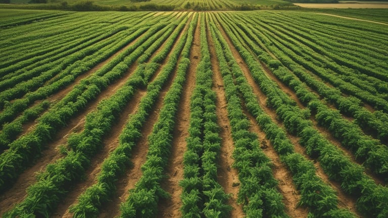 A curved facade covered in white latticework