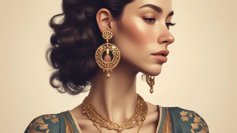 A curved facade covered in white latticework