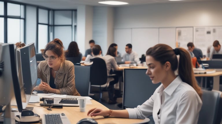 Customer experience team collaborating with digital tools