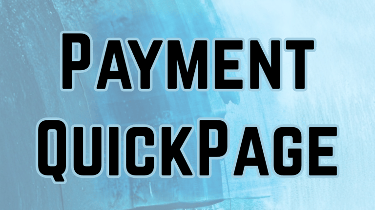 Start Payment QuickPage build