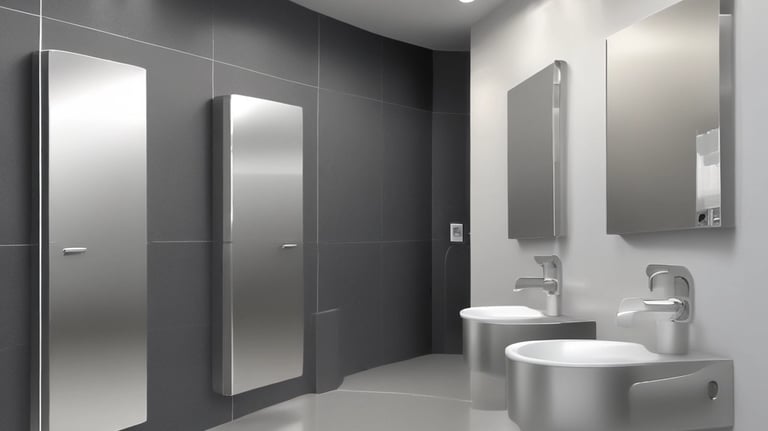 Sanitary ware and other washroom equipment for public facilities