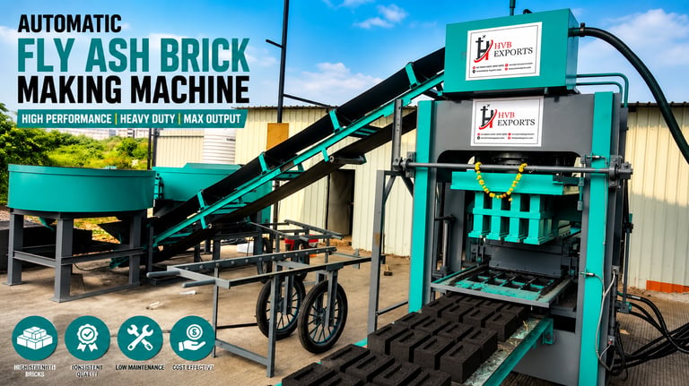 Fly ash bricks machine