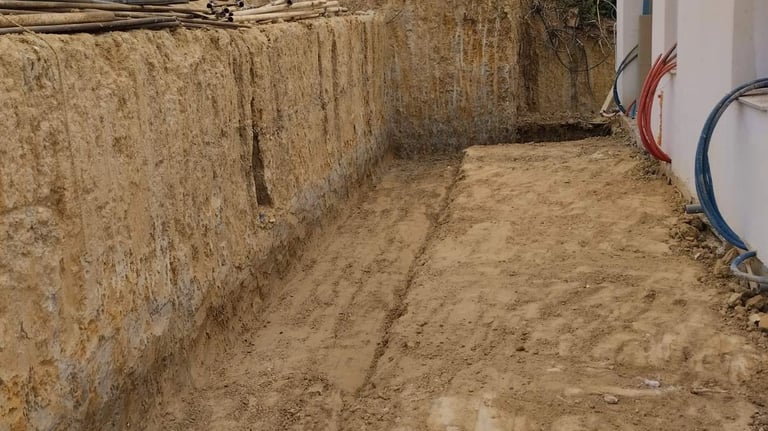 Εκσκαφή δίπλα σε κατοικία