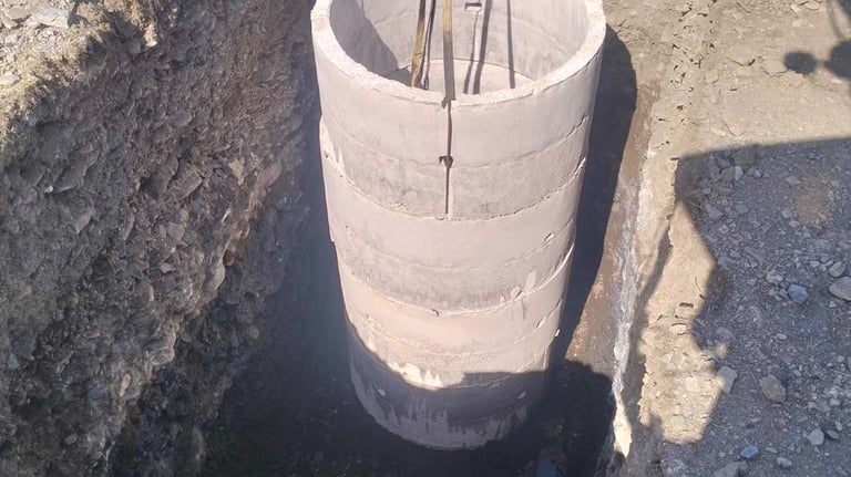 Τοποθέτηση στεφανιών σε βόθρο