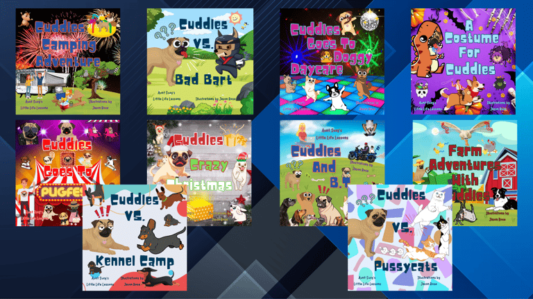 Cuddles the Pug Series, Children's Books Series, Amazon