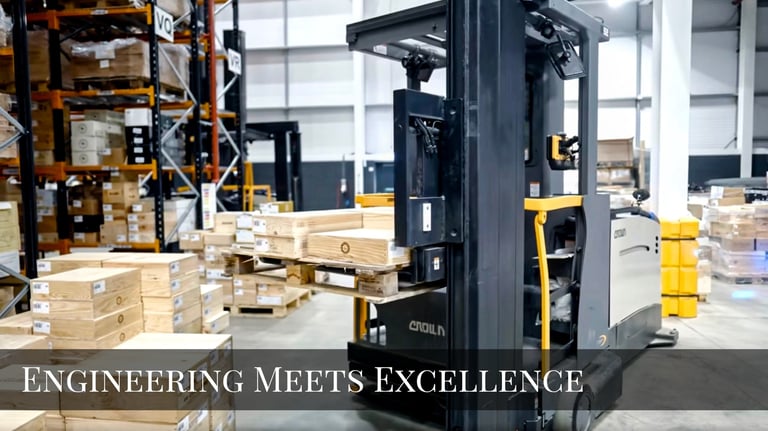 Triple-layer reinforced concrete flooring with anti-vibration racking in premium storage facility