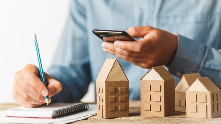 Image symbolisant le calcul de valeur locative pour une villa