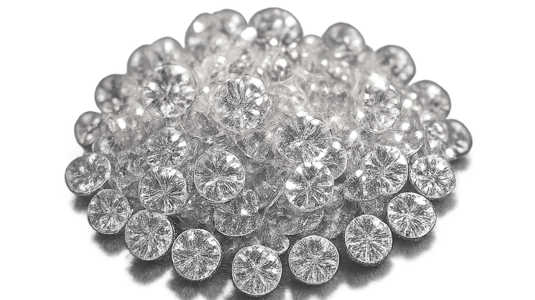 a pile of diamonds on a black background
