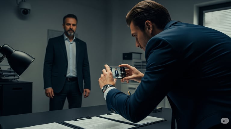 man holding a phone