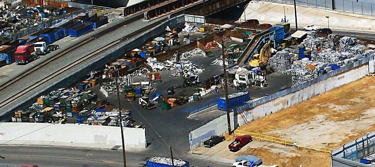Hauling Away Metal junk yard