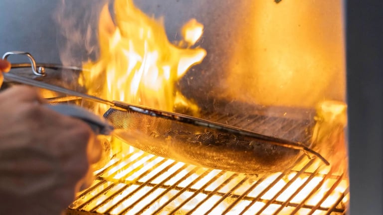 fuoco brace griglia losko ristorante