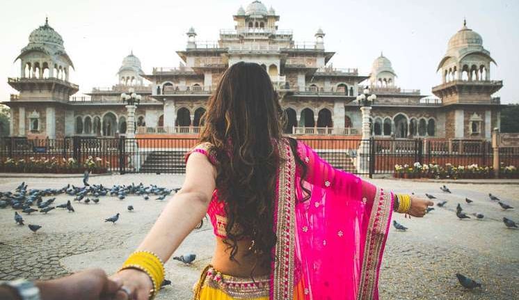 prewedding shoot at albert hall jaipur