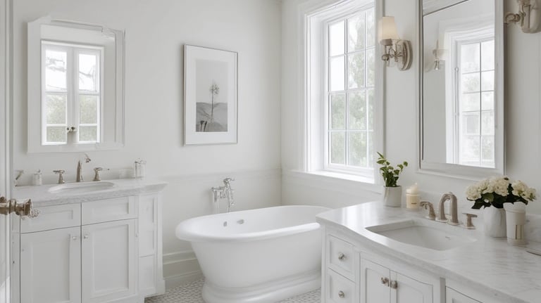 A modern bathroom remodel showcasing elegant design.