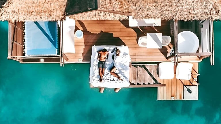 Caribbean over the water bungalow Honeymoon 