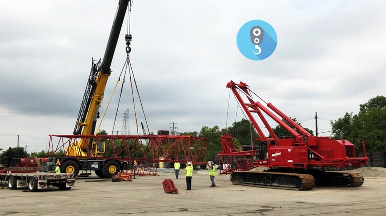 montagem de grua