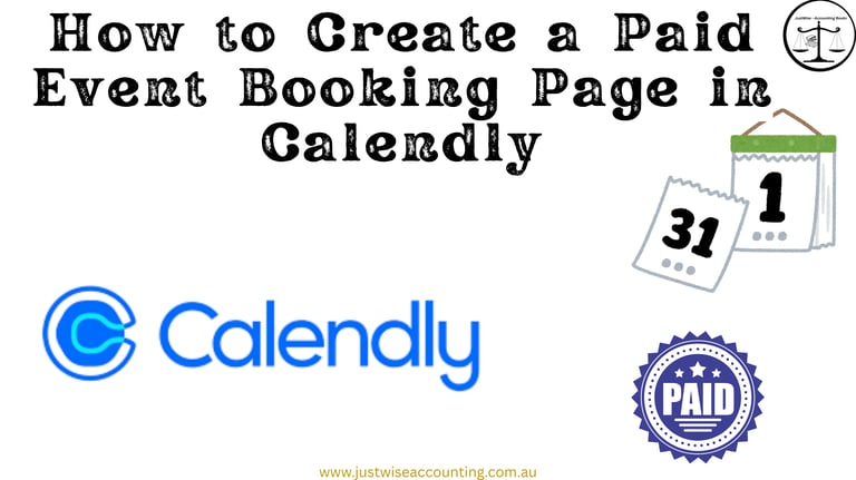 How to Create a Paid Event Booking Page in Calendly.