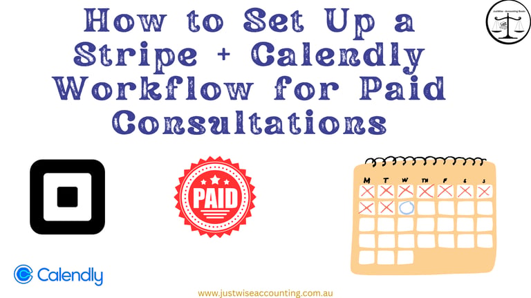 Set up Stripe and Calendly for paid consultations workflow.