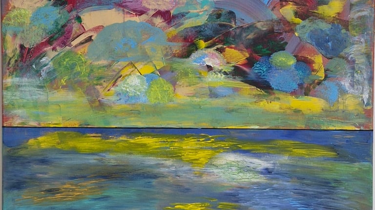 Endless, and Listening IV by Yomi Gbamis, Carrickfergus contemporary artist