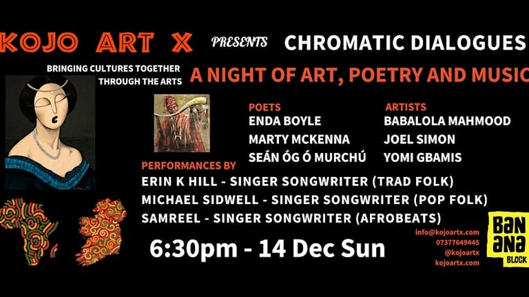 Kojo art x yomi gbamis, chromatic dialogues