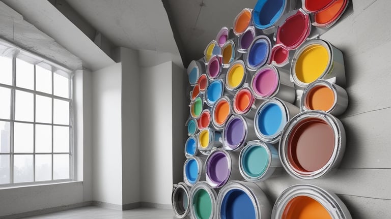 white and black abstract painting