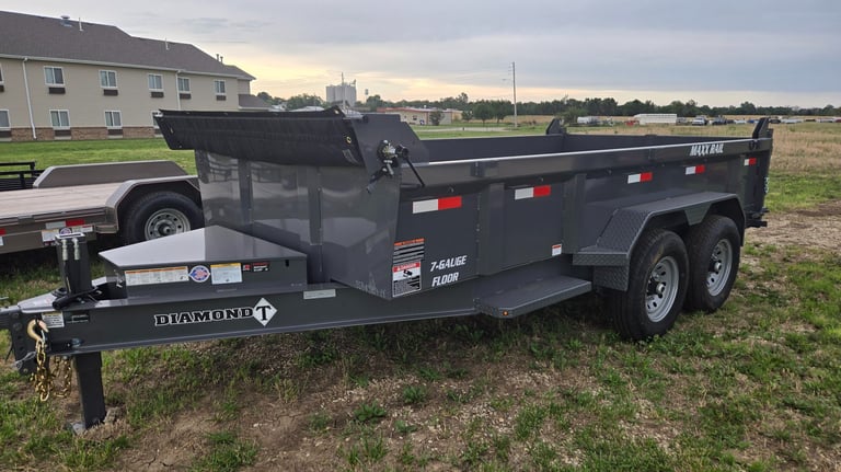 Diamond T dump trailer