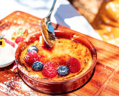 une crème brulée