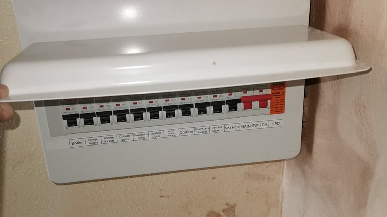 New consumer unit installation
