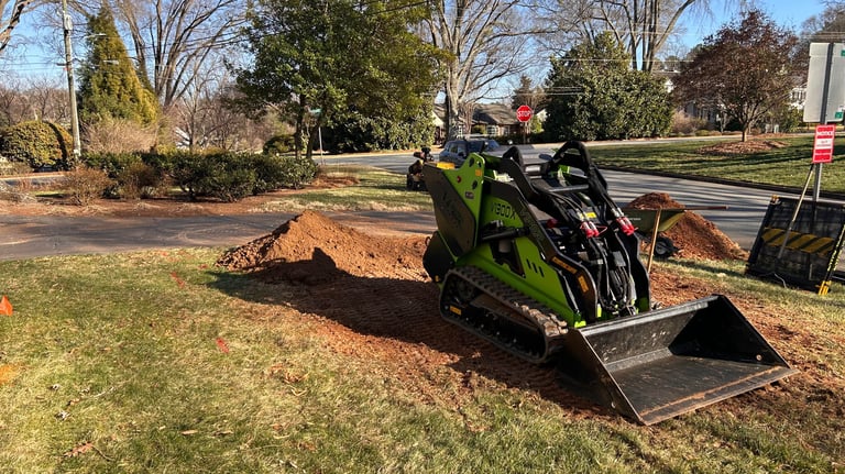 Scraping with skid-steer