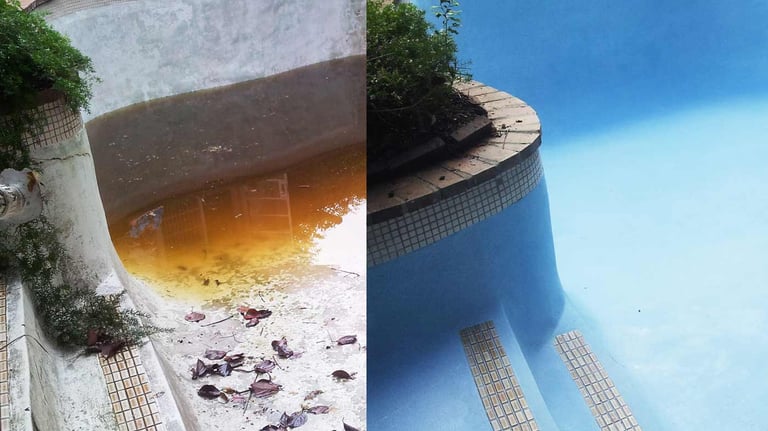 Brush-On Blue Pool Coating — seamless, high-performance waterproof finish for residential and commercial pools in Botswana