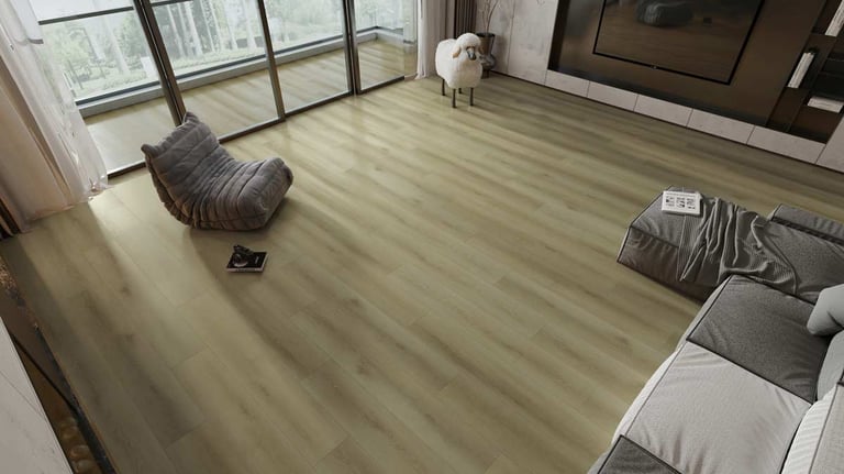 Sleek SPC flooring by Tswanacrete Botswana, designed for premium aesthetics and durability in homes and offices